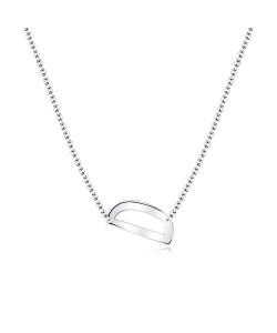 Letter D Silver Necklace SPE-5518